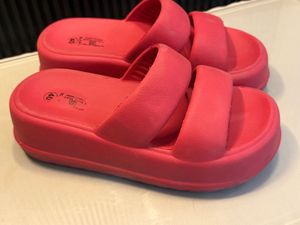 Bright Red Platform Slides