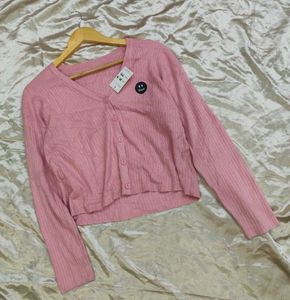 Rosy Pink Drew Cardigan