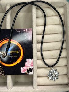 Spider Web Pendant Necklace