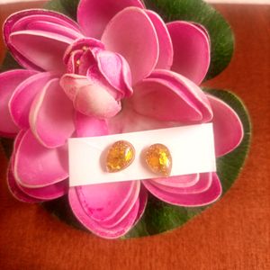 Resin Handmade Stud Earring