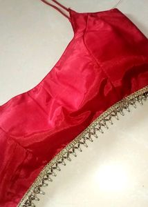 Red Spaghetti Strap Blouse