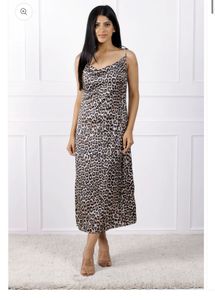 Stylish Leopard Print Party Dress