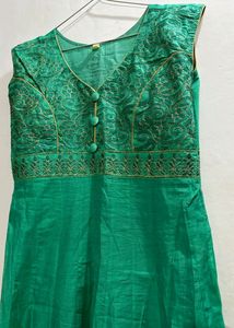 Emerald Green Anarkali Dress