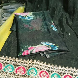 Heavy Embroidery Work Kurti Set