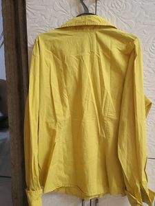 Classic Yellow Button-Up Blouse