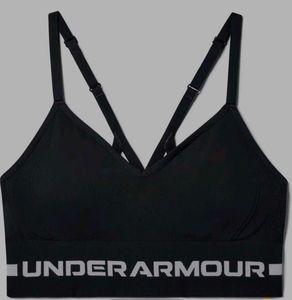 Under Armour Black Seamless Low Long Sports Bra
