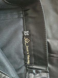 Black Faux Leather Skirt