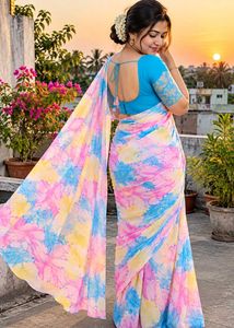 Beautiful Tie-Dye Saree