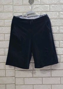 Designer Black Structured Athletic Shorts
