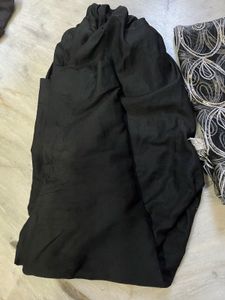 Elegant Black Embroidered Pakistani Kurta set