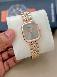 Calvin Klein Gold Tone Square Watch
