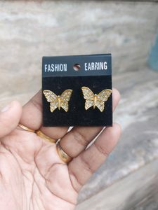 Butterfly Earring Stud.
