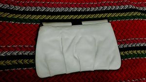 Imported Hand Made Leather White Clutch