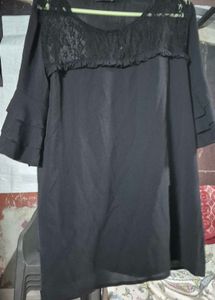 Elegant Black Lace Top
