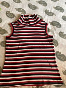 Striped Top Fir Winter Wear