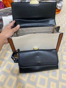 Aldo Chic Tri-Color Chain Shoulder Bag