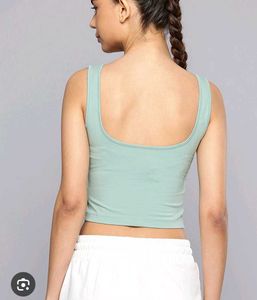 Mint Green Cropped Tank Top