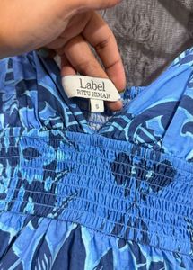 Beautiful Blue Floral Maxi Dress