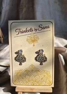 Lotus Pearl Drop Earrings