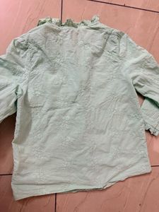 Elegant Mint Green Embroidered Kurta