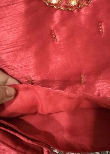 Embroidered Red Silk tunic