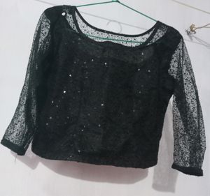 Women Sequin Top And Skirt