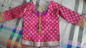 Beautiful Pink &amp; Gold Lehenga Choli