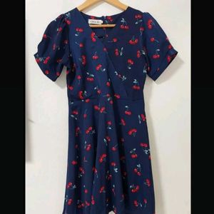 Cherry Print Mini Dress