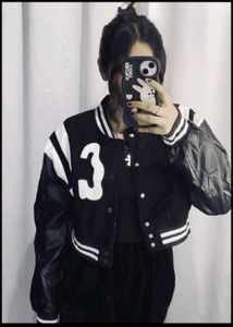 Varsity Leather Bomber Jacket