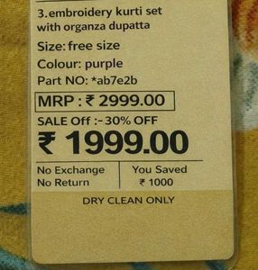 Brand New Purple Kurta Set
