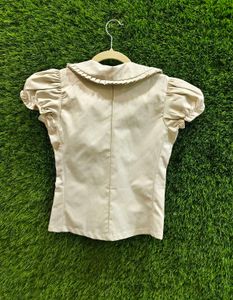 Cream Peter Pan Collar Blouse