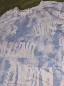 blue elegant casual t shirt ...size S