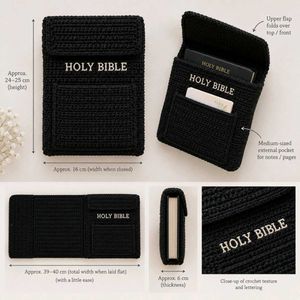 Handmade Crocheted Holy Bible Cover