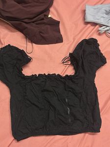 Chic Black Off-Shoulder Top