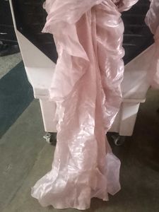 Elegant Pink Gown with Ruffles