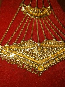 Exquisite Gold Tone Chandelier Earrings
