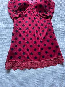 Polka dot cami top