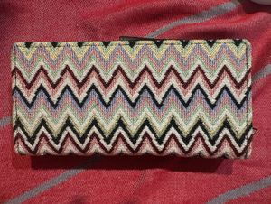 Boho Chevron Pattern Clutch Wallet