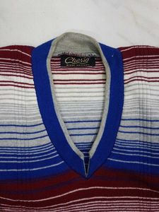 Striped Sleeveless Sweater
