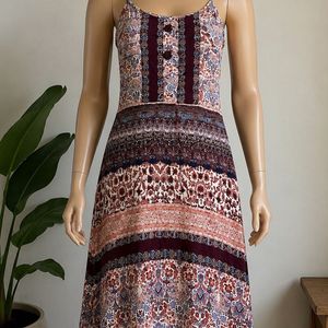 Boho Print Maxi Dress