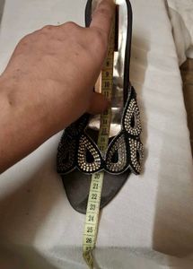 Embellished Black Heels