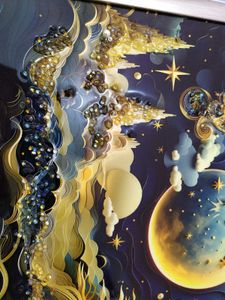 Enchanting Moonlit City Wall Art