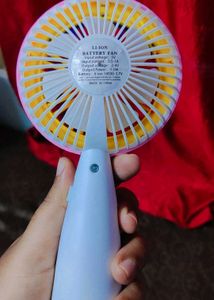 Mini Portable Rechargeable Fan with LED Light