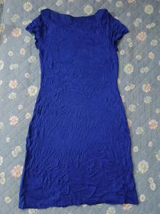 Vibrant Blue Short Sleeve Dress