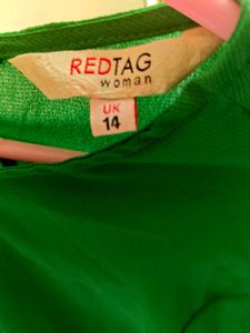 Vibrant Green Ruffle Sleeve Top