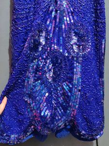 Blue Sequin Party Dress