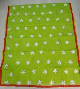 New green resham kota Saree. No bp.
