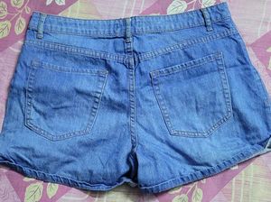 Classic Blue Denim Shorts