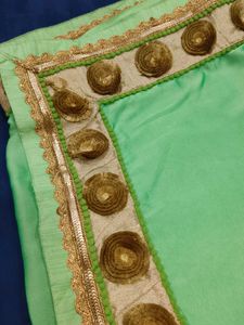 Elegant Green Saree with Blouse