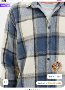 trendyol mens checked shirt